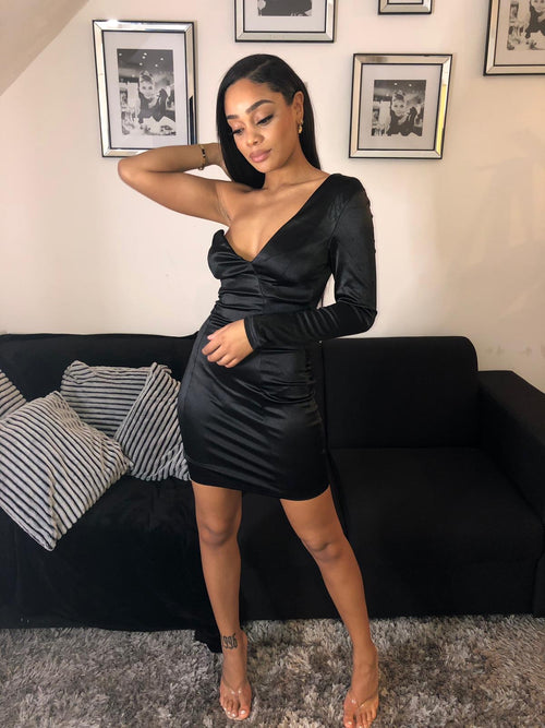 Imaginary girl satin dress