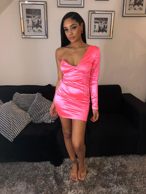 Imaginary girl satin dress