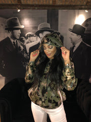 Ivivi camo see trough hoodie