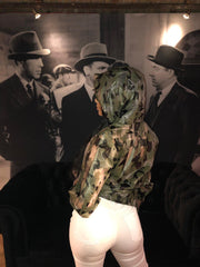 Ivivi camo see trough hoodie